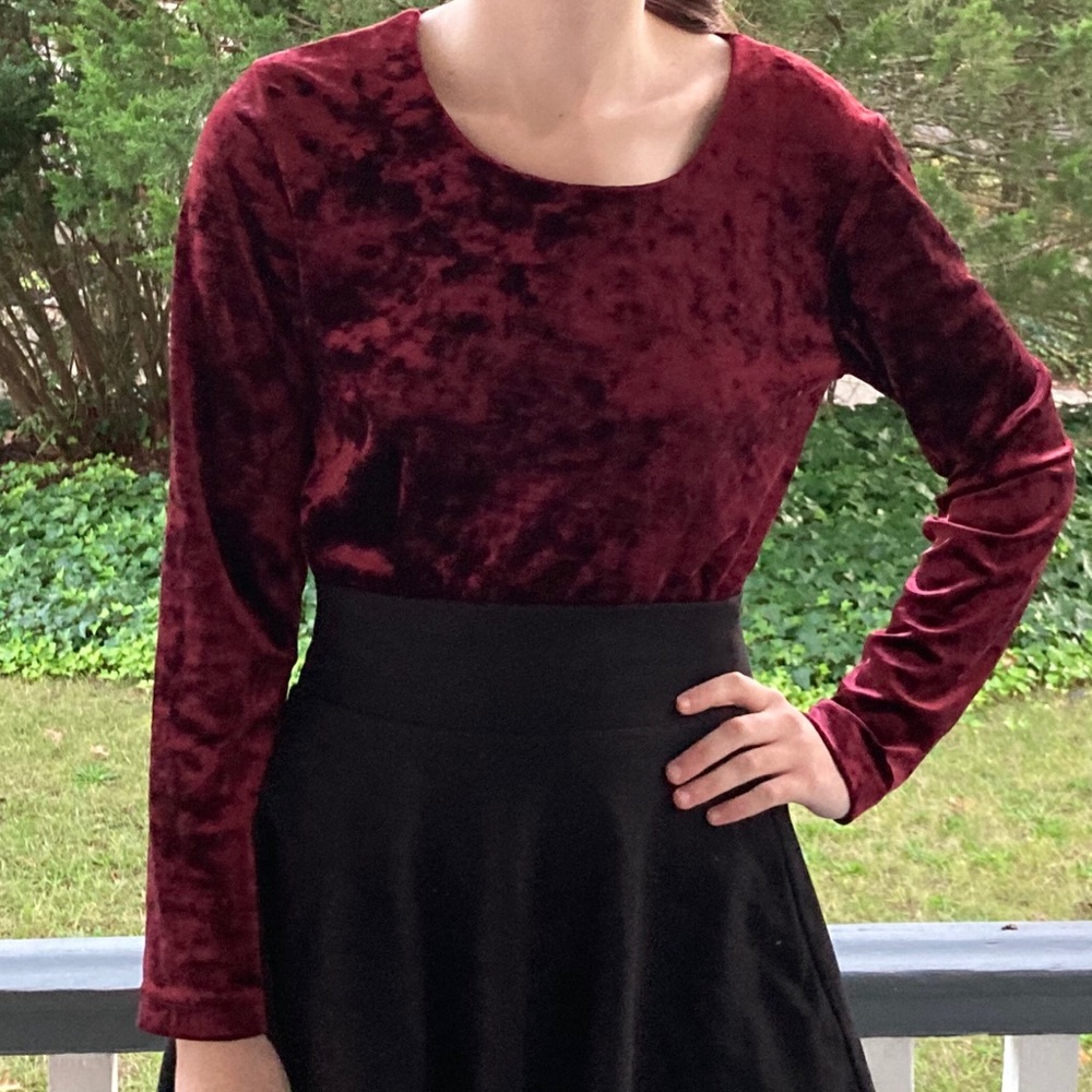 Red Velvet Long Sleeve shirt